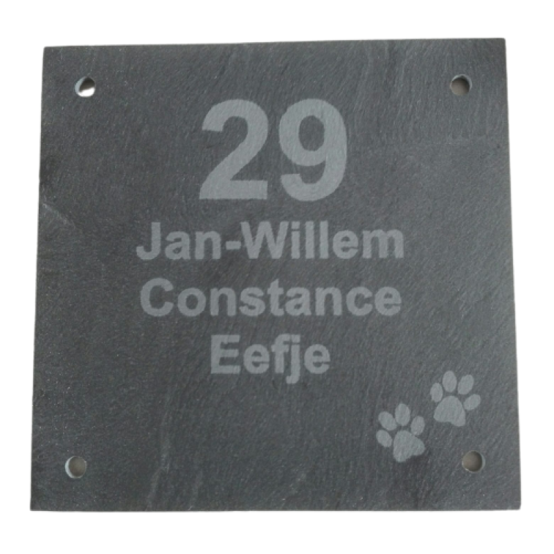 Naambord Hondenpootjes